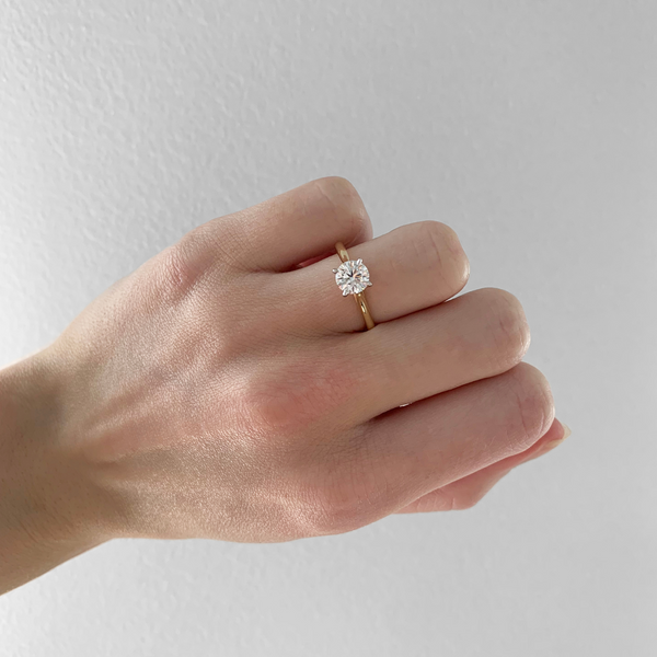 The Cleo | 1.00ct Round Lab Grown Diamond Engagement Ring - alternate view