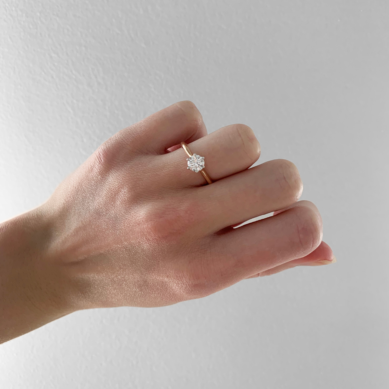 The Audrey | 0.76ct Round Lab Grown Diamond Engagement Ring