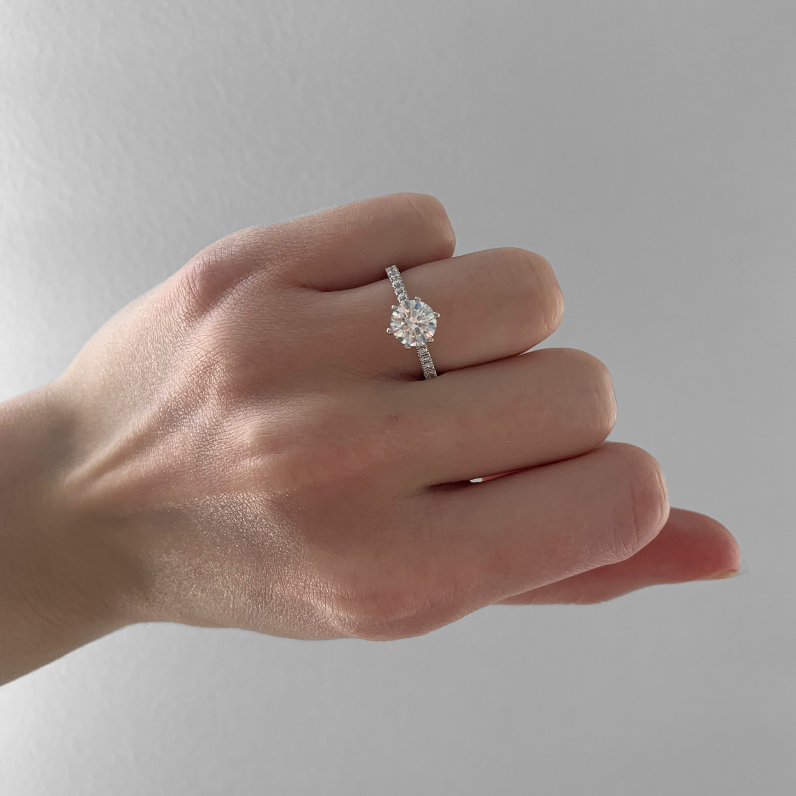 The Renee | 1.43ct Round Lab Grown Diamond Engagement Ring