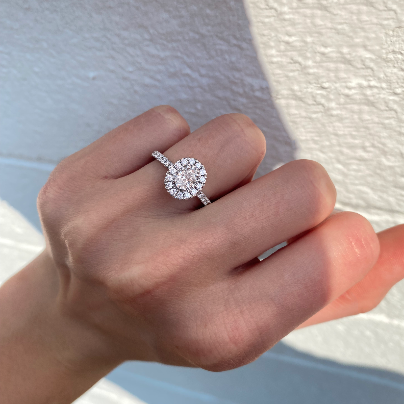 Diamond with hot sale white gold rings