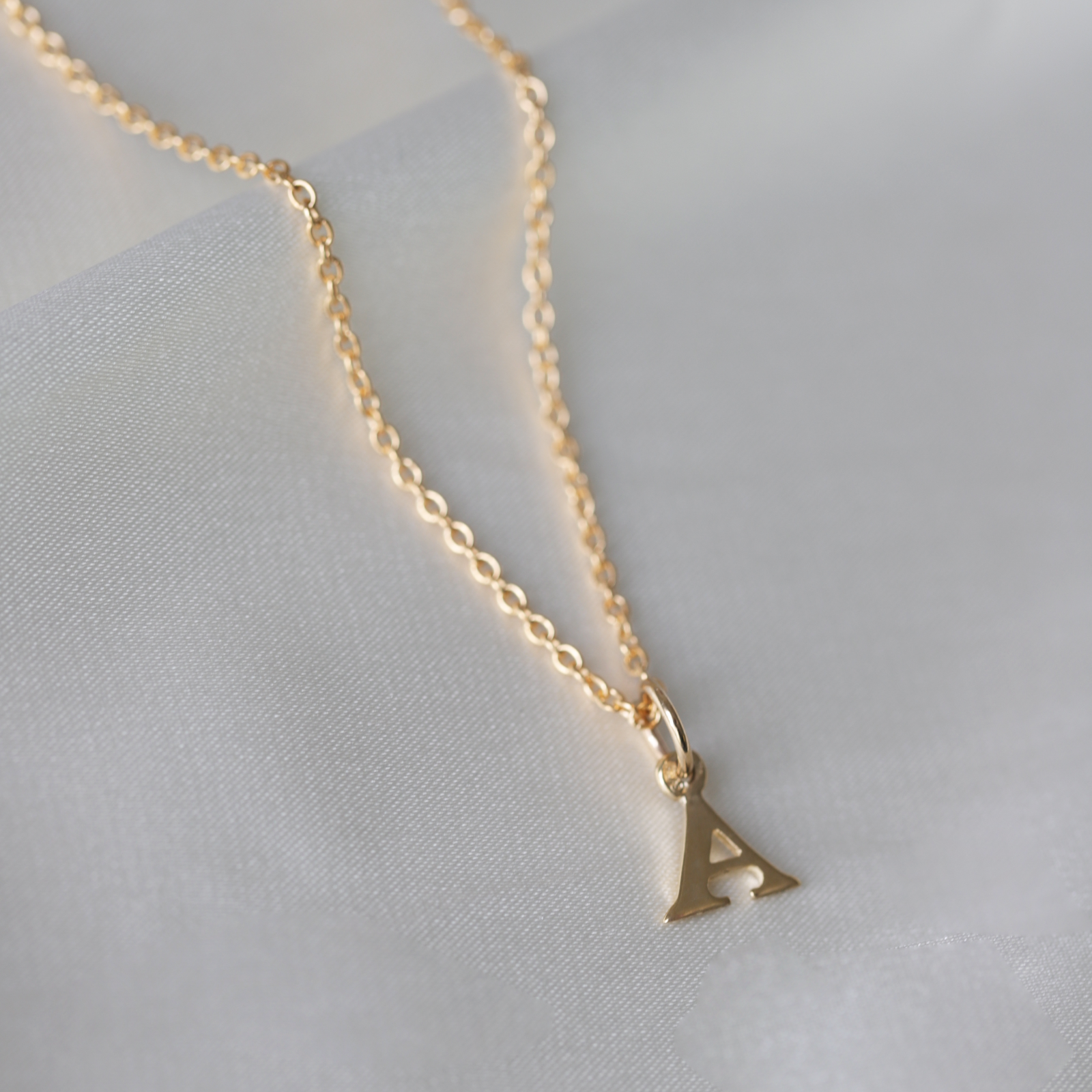 9ct Yellow Gold Block Initial Letter A My Jewellery Shop