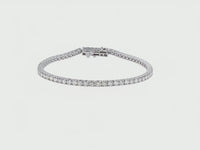 9ct White Gold 5.00ct Lab Grown Diamond Tennis Bracelet