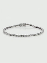 9ct White Gold 1.90ct Lab Grown Diamond Tennis Bracelet