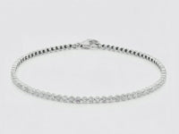 9ct White Gold 1.00ct Diamond Tennis Bracelet