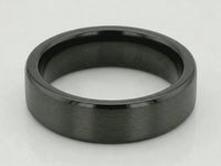 Men's Black Zirconium Wedding Ring
