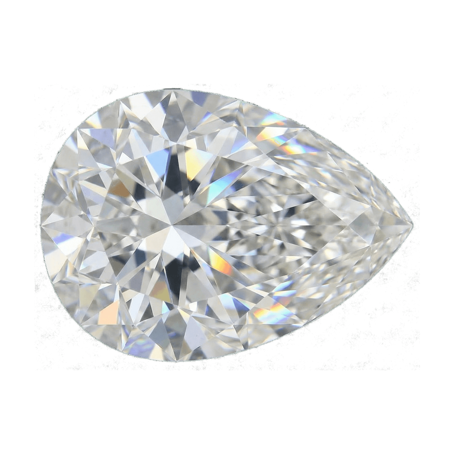 Pear cut diamond